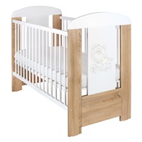 New Baby Bear crib with star with drawer oak