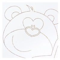 New Baby Bear crib with star with drawer oak