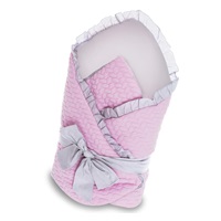 Wrap with bow Belisima Rabbit pink-grey