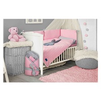Wrap with bow Belisima Rabbit pink-grey