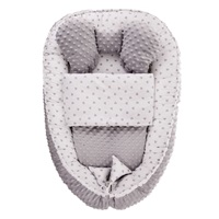 Minky Sweet Baby Belisima grey baby nest with blanket
