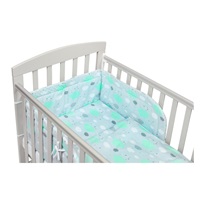 3-dílné ložní povlečení New Baby 90/120 cm obláčky mátové