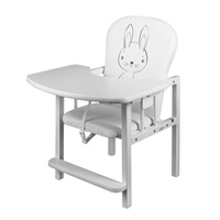New Baby Rabbit white pine highchair