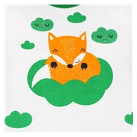 New Baby Baby Fox Green Cotton Baby Bibs, size 86 (12-18m)