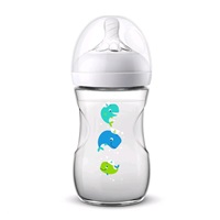 Kojenecká láhev Avent Natural 260 ml bílá velryba