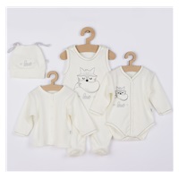 4-piece baby set Koala Fox Love cream, size 62 (3-6m)