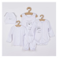 4-piece baby set Koala Fox Love white, size 50