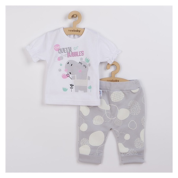 Baby T-shirt with short sleeves and sweatpants New Baby Queen, size 62 (3-6m)