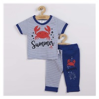 Baby T-shirt with short sleeves and sweatpants New Baby Summer, size 62 (3-6m)