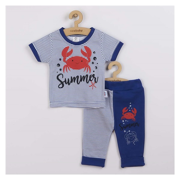 Baby T-shirt with short sleeves and sweatpants New Baby Summer, size 62 (3-6m)
