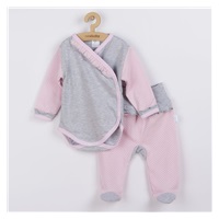 2-Piece Infant Set New Baby Dot II Grey-Pink, size 56 (0-3m)
