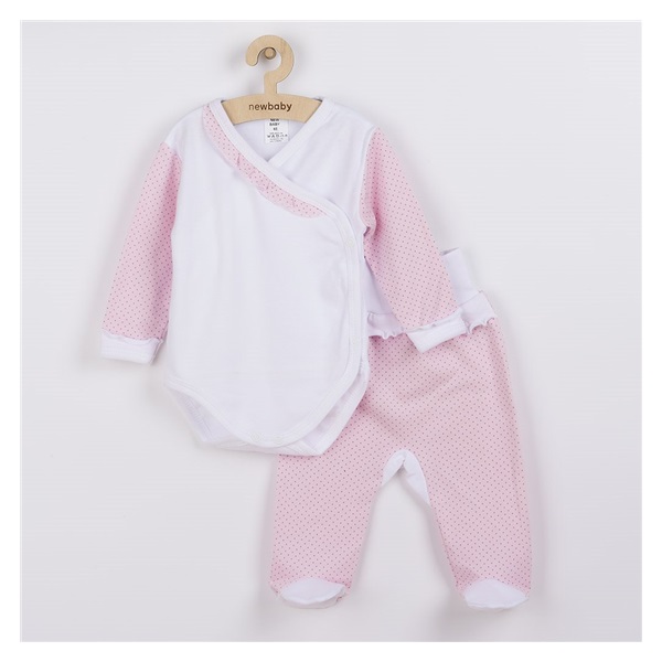 2-Piece Infant Set New Baby Polka Dot II White and Pink, size 62 (3-6m)