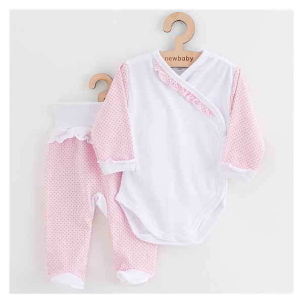 2-Piece Infant Set New Baby Polka Dot II White and Pink, size 68 (4-6m)