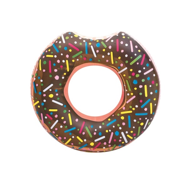 Kids big inflatable ring Bestway DONUT 107cm brown