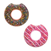 Kids big inflatable ring Bestway DONUT 107cm brown