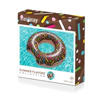 Kids big inflatable ring Bestway DONUT 107cm brown