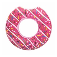 Kids big inflatable ring Bestway DONUT 107cm pink