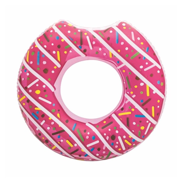 Kids big inflatable ring Bestway DONUT 107cm pink