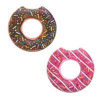 Kids big inflatable ring Bestway DONUT 107cm pink