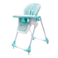 NEW BABY Minty Fox highchair - eco leather and insert for babies
