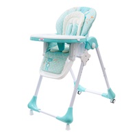 NEW BABY Minty Fox highchair - eco leather and insert for babies