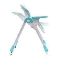 NEW BABY Minty Fox highchair - eco leather and insert for babies
