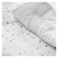Baby wrap New Baby white grey stars