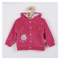 Semiskirt with hood dark pink, size 68 (4-6m)