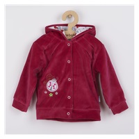 Semiskirt with hood dark pink, size 86 (12-18m)