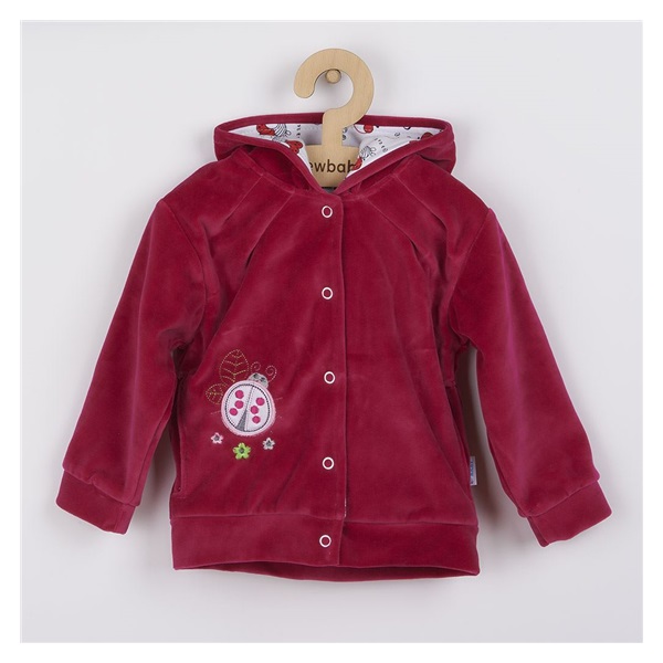 Semiskirt with hood dark pink, size 86 (12-18m)