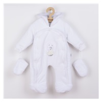 Baby jumpsuit New Baby hedgehog white, size 68 (4-6m)