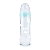 NUK New Classic 240 ml glass baby bottle blue
