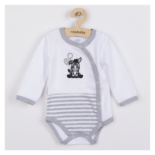 New Baby Zebra exclusive cotton full-zip bodysuit, size 68 (4-6m)