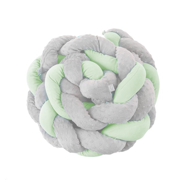 Mantinel for crib Belisima grey mint