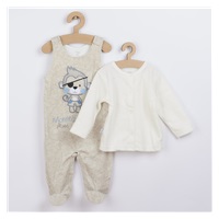 2-piece Koala Monkey beige-blue set, size 74 (6-9m)