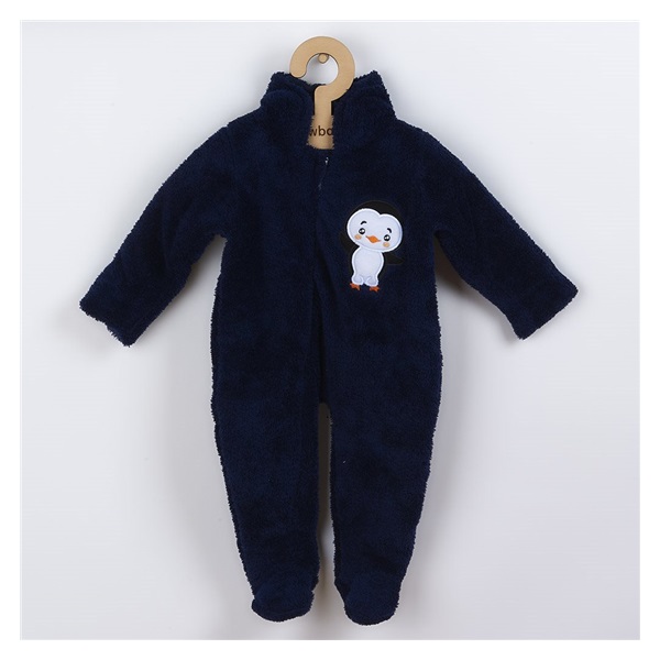 New Baby Penguin Winter Jumpsuit dark blue, size 62 (3-6m)