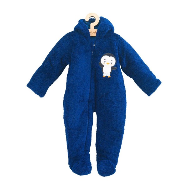 New Baby Penguin Winter Jumpsuit dark blue, size 68 (4-6m)