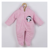 New Baby Penguin Winter Jumpsuit pink, size 68 (4-6m)