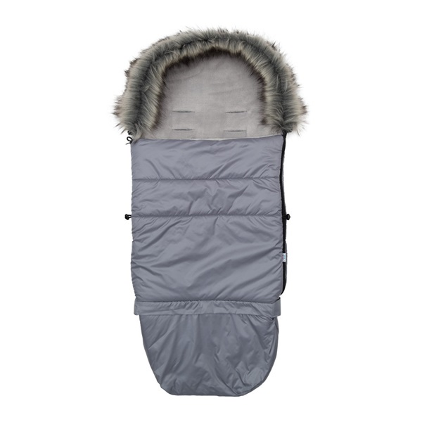New Baby 3in1 baby sling with fur grey