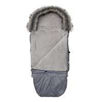 New Baby 3in1 baby sling with fur grey