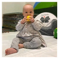 Baby Cotton Leggings New Baby Leggings Grey, size 68 (4-6m)