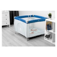 Foldable playpen CARETERO Holiday blue