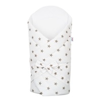 Wrap with coconut reinforcement and bow New Baby white grey stars