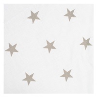 Wrap with coconut reinforcement and bow New Baby white grey stars