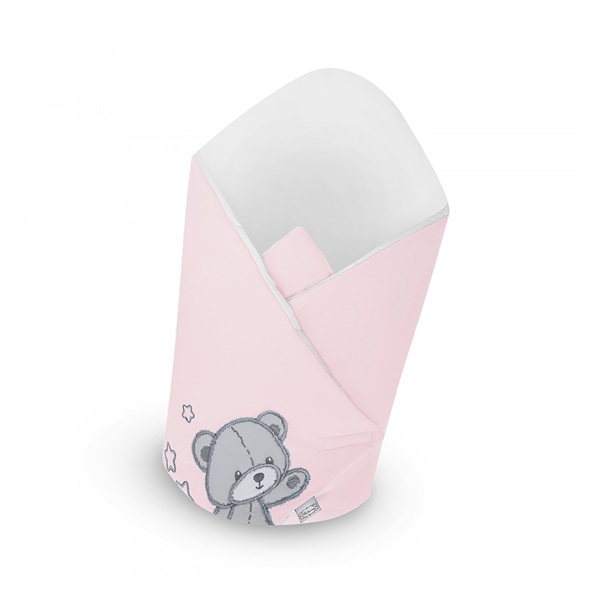 Wrap with reinforcement Belisima Teddy Bear pink