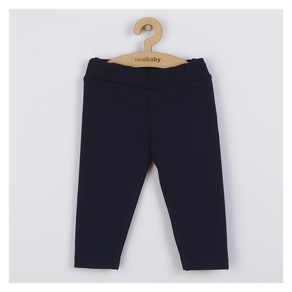 Baby cotton leggings New Baby dark blue, size 80 (9-12m)