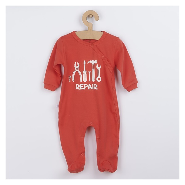 Koala Repair dark peach baby cotton jumpsuit, size 74 (6-9m)