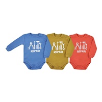 Baby body with long sleeves Koala Repair dark peach, size 74 (6-9m)