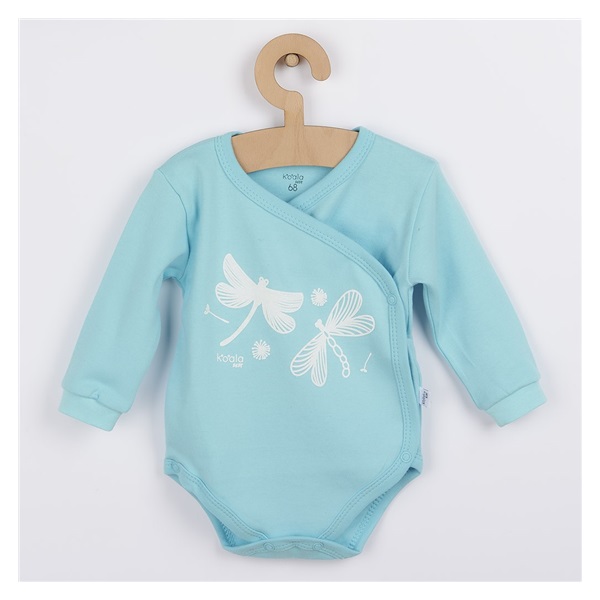 Kojenecké celorozepínací body Koala Vážka tyrkysové