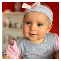 New Baby Summer dress pink and grey, size 80 (9-12m)